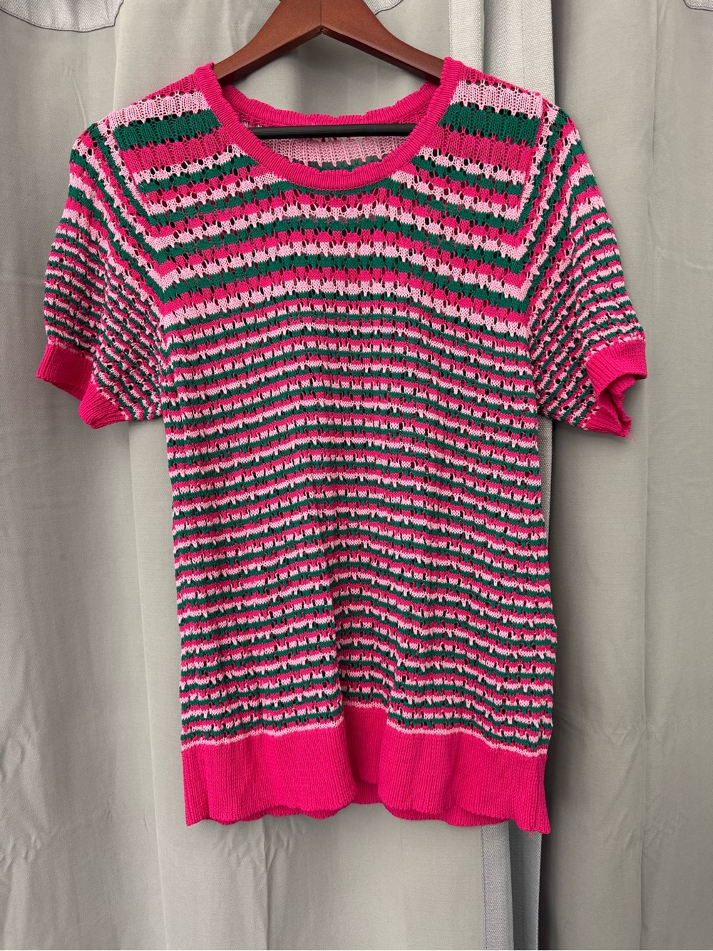 Jodifl Womens knitted striped top - size large
